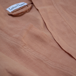 Халат-кимоно со льна Lotus Home - Madrida лососевый XS, , 6