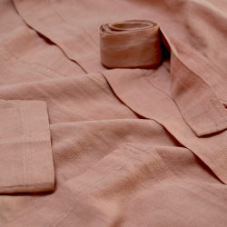 Халат-кимоно со льна Lotus Home - Madrida лососевый XS, , 7