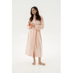 Халат-кимоно со льна Lotus Home - Madrida пудра L/XL, , 3