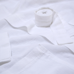 Халат-кимоно со льна Lotus Home - Madrida белый S/M, , 7