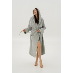 Халат Lotus Home - Rius light gri светло-серый S/M, , 3