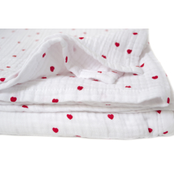 Покрывало (простынь) muslin Lotus Home - Molly Heart 160*220, , 6