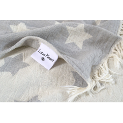 Плед Lotus Home - Star throw серый 130*170, , 6