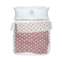 Плед Lotus Home - Star throw бургунди 130*170, , 3