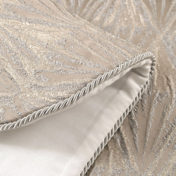Набор постельного белья с вышивкой и жаккардовым покрывалом Dantela Vita - Alina bej-gold евро, , 6