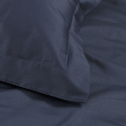 Постельное белье MieCasa сатин - Milano lacivert-bej синий-бежевый евро, , 8