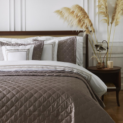 Постельное белье MieCasa сатин - Soho kahve-bej кофе-бежевый евро, , 3