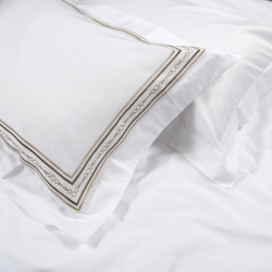 Постельное белье MieCasa сатин - Soho kahve-bej кофе-бежевый евро, , 4