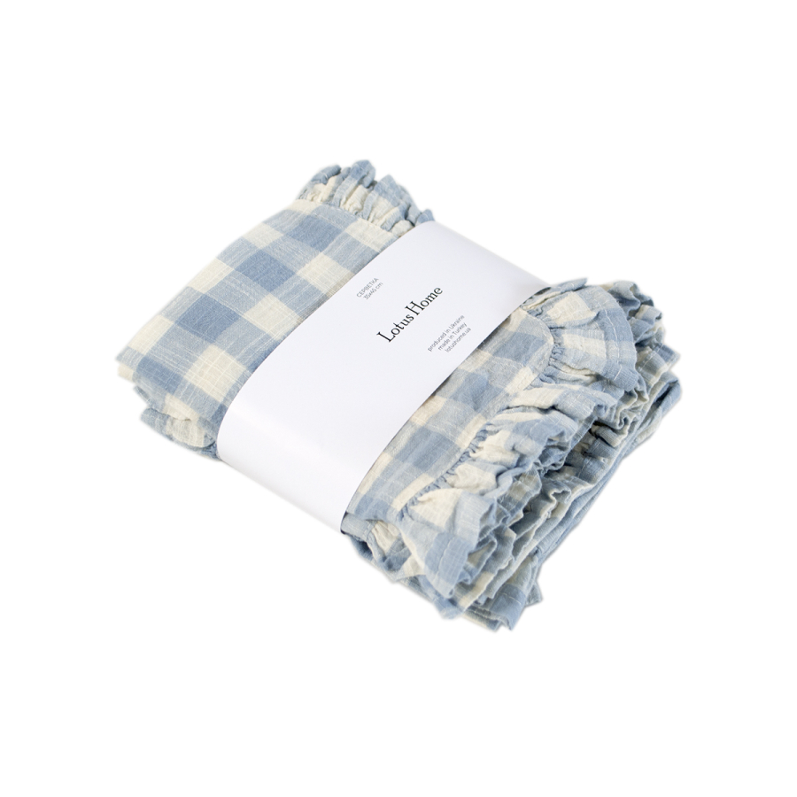Набор столовых салфеток Lotus Home - Agena голубой 35*45 (4 шт)