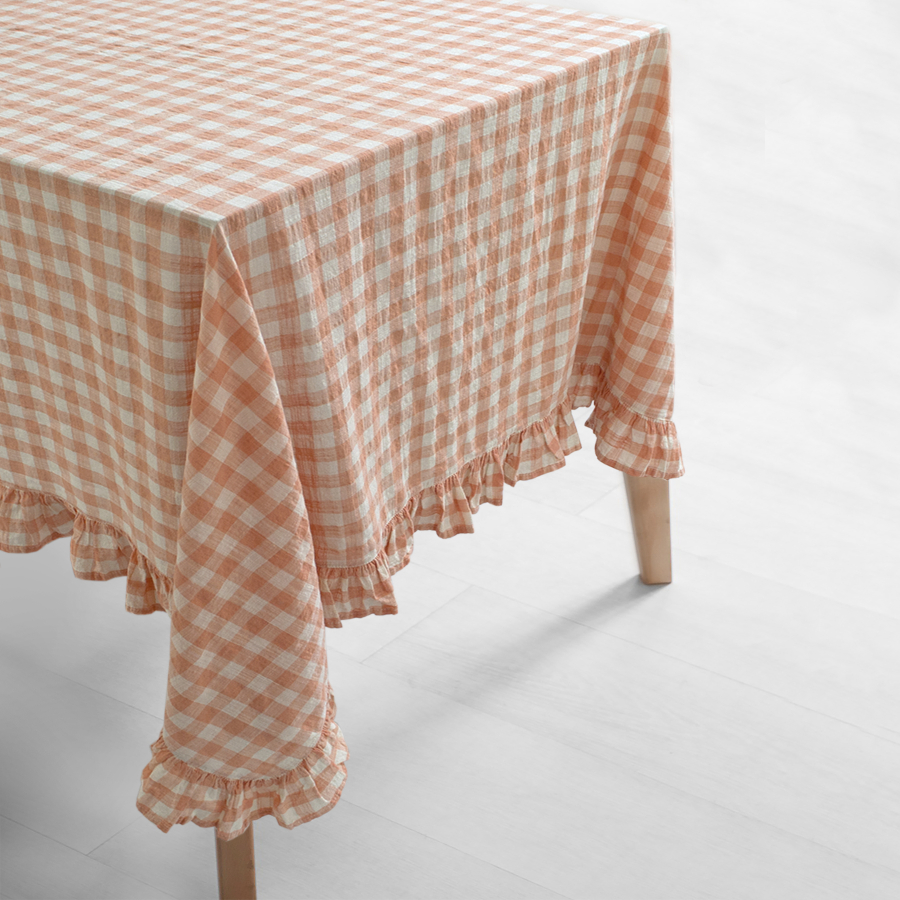 Скатерть Lotus Home - Agena лососевый 150*220