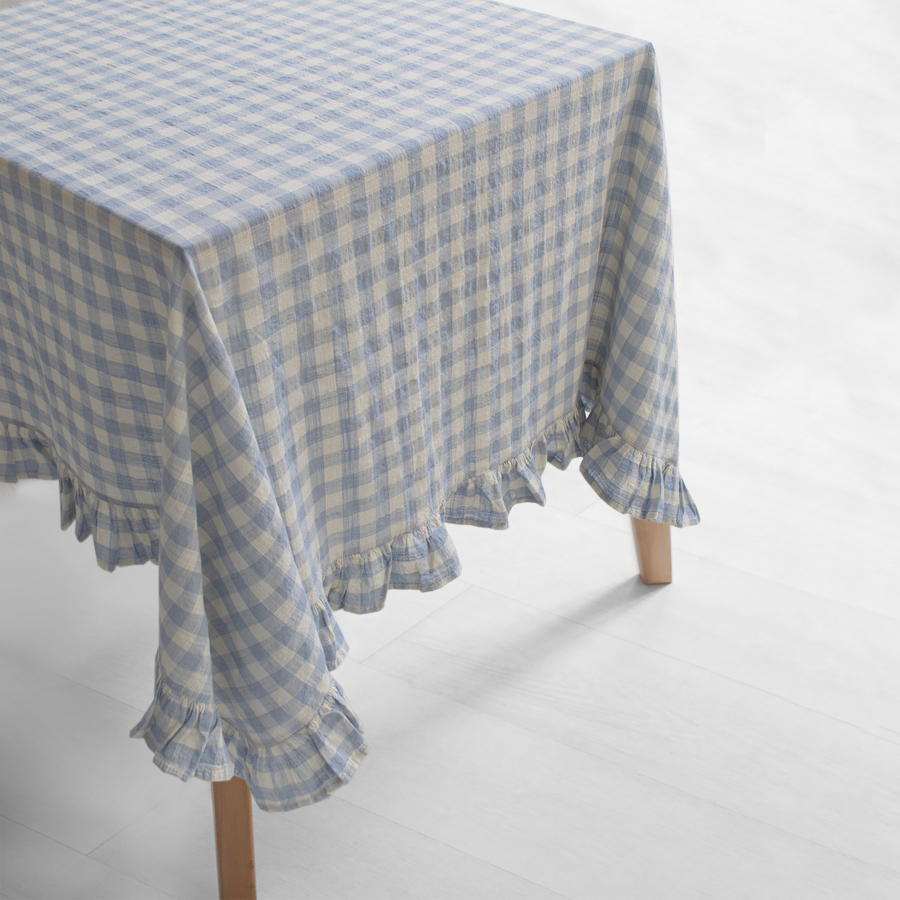 Скатерть Lotus Home - Agena голубой 150*220