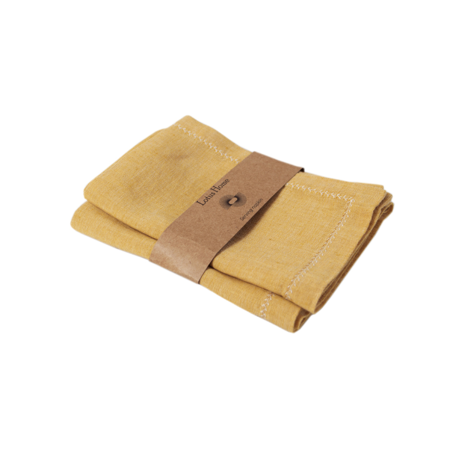 Набор столовых салфеток со льна Lotus Home - Benna mango 35*50 (2 шт)
