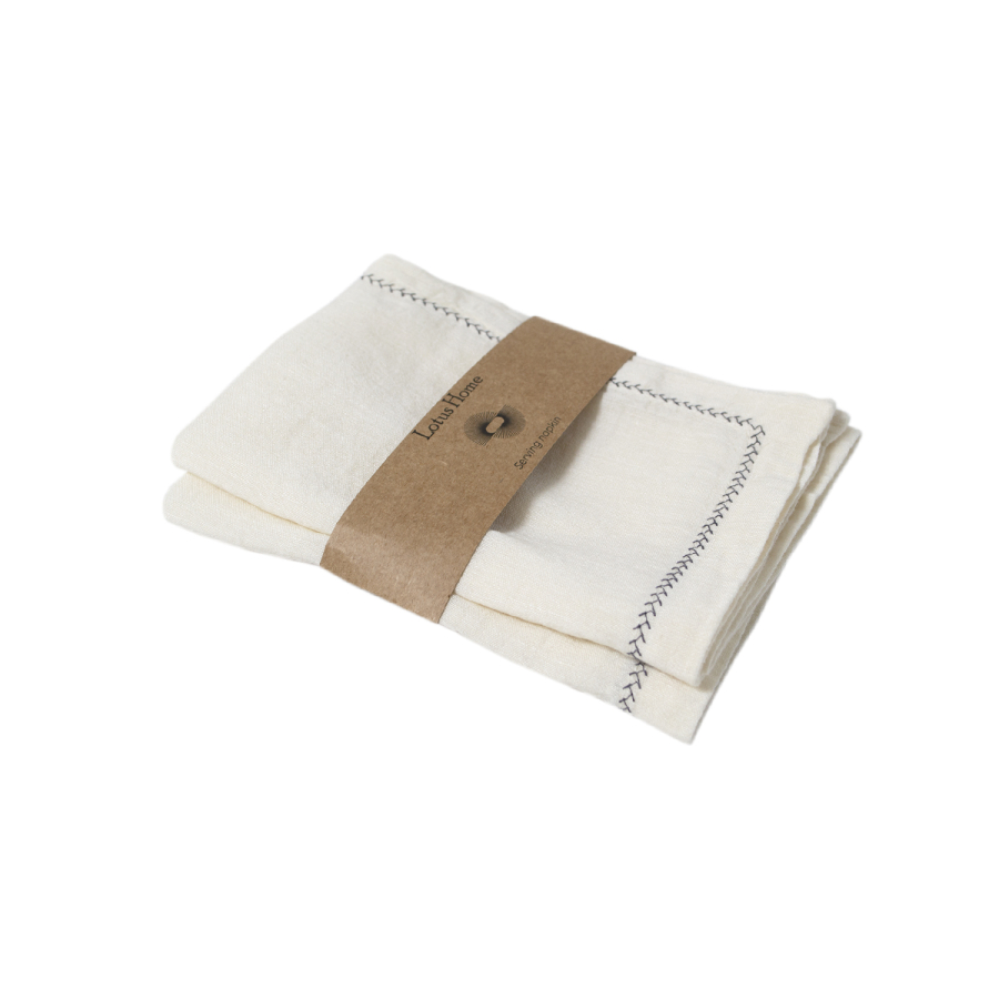 Набор столовых салфеток со льна Lotus Home - Benna off white 35*50 (2 шт)