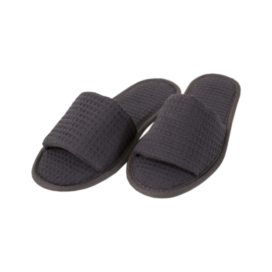 Тапочки с открытым носком Lotus Home - Waffle antrasit антрацит