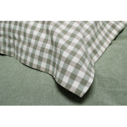 Постельное белье Lotus Home - Checked Gingham олива семейный, , 5