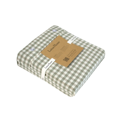 Постельное белье Lotus Home - Checked Gingham олива семейный, , 7