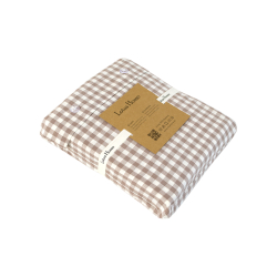 Постельное белье Lotus Home - Checked Gingham кофе евро, , 7