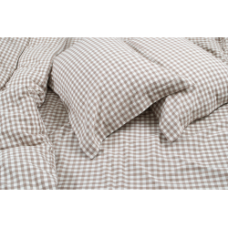 Постельное белье Lotus Home - Checked Gingham кофе семейный, , 4