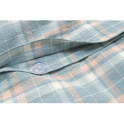 Постельное белье Lotus Home - Checked Caledonia голубой евро, , 6