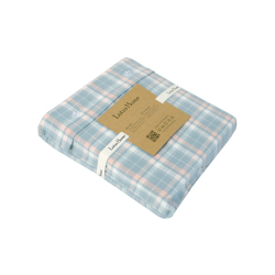 Постельное белье Lotus Home - Checked Caledonia голубой евро, , 7