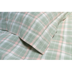 Постельное белье Lotus Home - Checked Caledonia мятный семейный, , 5