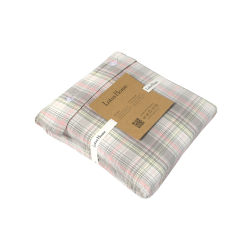 Постельное белье Lotus Home - Checked Madras серый семейный, , 7