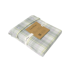 Постельное белье Lotus Home - Checked Madras зеленый евро, , 7