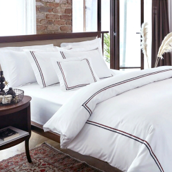 Постельное белье MieCasa сатин - Houston lacivert-kirmizi синий-красный евро, , 3