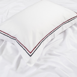 Постельное белье MieCasa сатин - Houston lacivert-kirmizi синий-красный евро, , 5