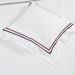 Постельное белье MieCasa сатин - Houston lacivert-kirmizi синий-красный евро, , 7