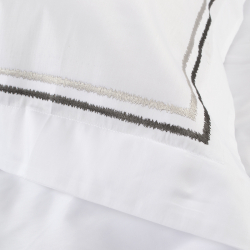 Постельное белье MieCasa сатин - Houston antrasit-gri антрацит-серый евро, , 9