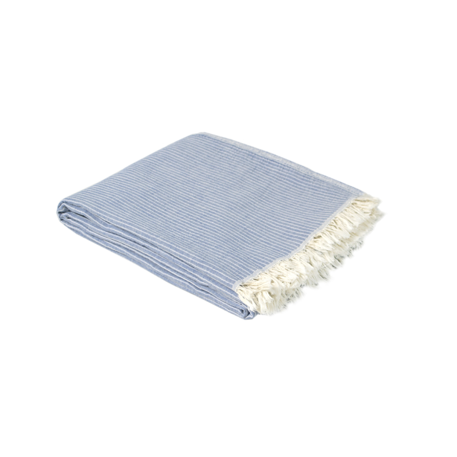 Покрывало Lotus Home - Premium Stripe синий 190*225