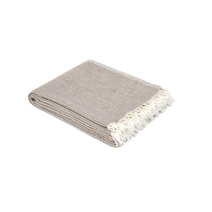 Покрывало Lotus Home - Premium Stripe коричневый 190*225