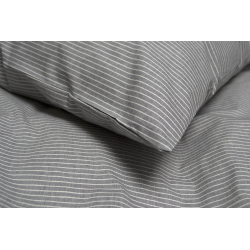 Постельное белье Lotus Home - Premium Percale Stripe антрацит евро, , 7