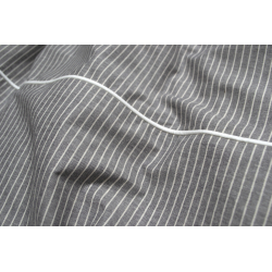 Постельное белье Lotus Home - Premium Percale Stripe антрацит семейный, , 5
