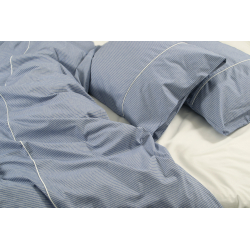 Постельное белье Lotus Home - Premium Percale Stripe синий семейный, , 4