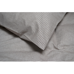 Постельное белье Lotus Home - Premium Percale Stripe коричневый семейный, , 7