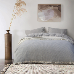 Покрывало Lotus Home - Premium Stripe антрацит 190*225, , 3