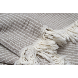 Покрывало Lotus Home - Premium Stripe коричневый 190*225, , 6