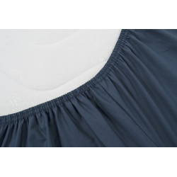 Простынь на резинке Penelope - Pure lacivert синий 200*200+35, , 3