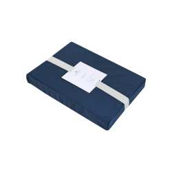 Простынь на резинке Penelope - Pure lacivert синий 200*200+35, , 4