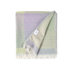 Покрывало Lotus Home - Checked Madras зеленый 190*225, , 4