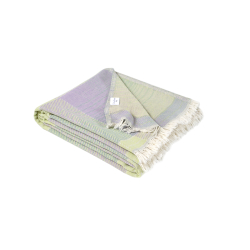 Покрывало Lotus Home - Checked Madras зеленый 190*225, , 7