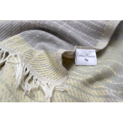 Покрывало Lotus Home - Checked Madras серый 190*225, , 5