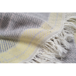 Покрывало Lotus Home - Checked Madras серый 190*225, , 6