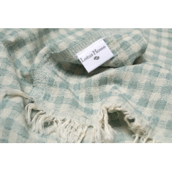 Покрывало Lotus Home - Checked Gingham зеленый 190*225, , 5