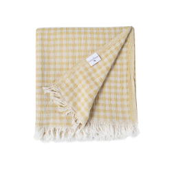 Покрывало Lotus Home - Checked Gingham желтый 190*225, , 4