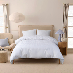 Постельное белье Lotus Отель - Сатин Страйп белый 1*1 евро (Турция), , 3