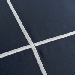 Постельное белье MieCasa сатин - Plus lacivert-beyaz синий-белый евро, , 10