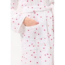 Халат Lotus Home - Molly Heart muslin S/M, , 6